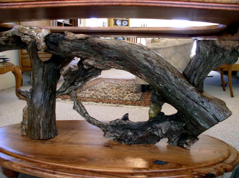 Live oak root table base